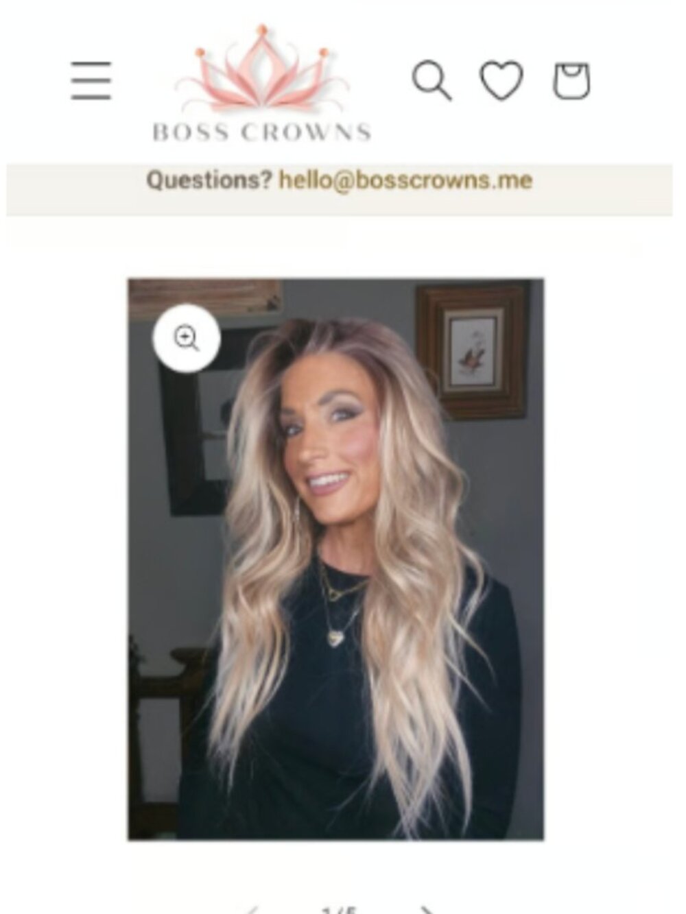 NWT Carkira Boss Crowns California Blondicot Wig